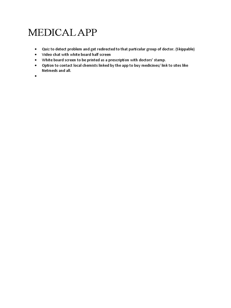 Medical App PDF