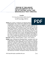 11) Vol. 8 No. 1 Nov (2020) - LOCAL WISDOM OF " LOCAL WISDOM OF "MALAMANG