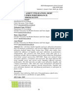 Liquidity, Asset Utilization, Debt Ratio and Firm Performance: Evidence From Egypt