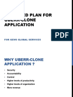 Proposed Plan For Uberr-Clone Application