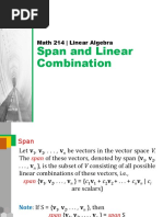 Math 214 Span and Linear Independent 2nd Sem 2022 - 2023