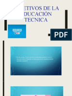 Objetivos de La Educación Tecnica