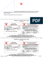 Important - Identification Cards Mississippi Insurance Card