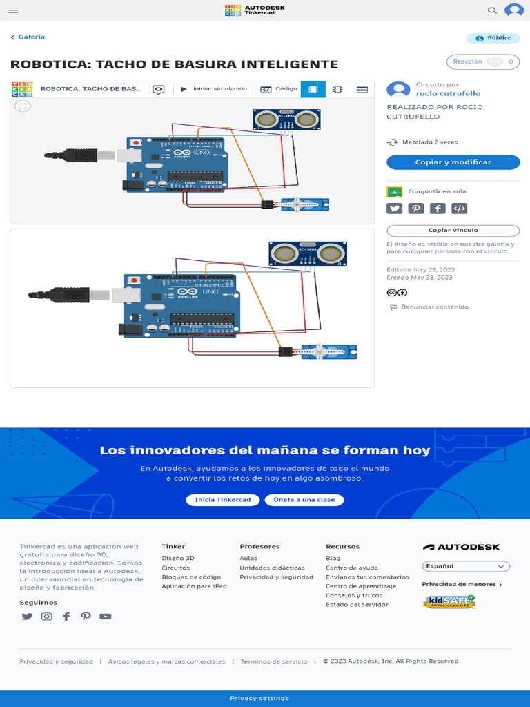 Tacho de Basura Inteligente con Arduino | PDF | ciberespacio | Software