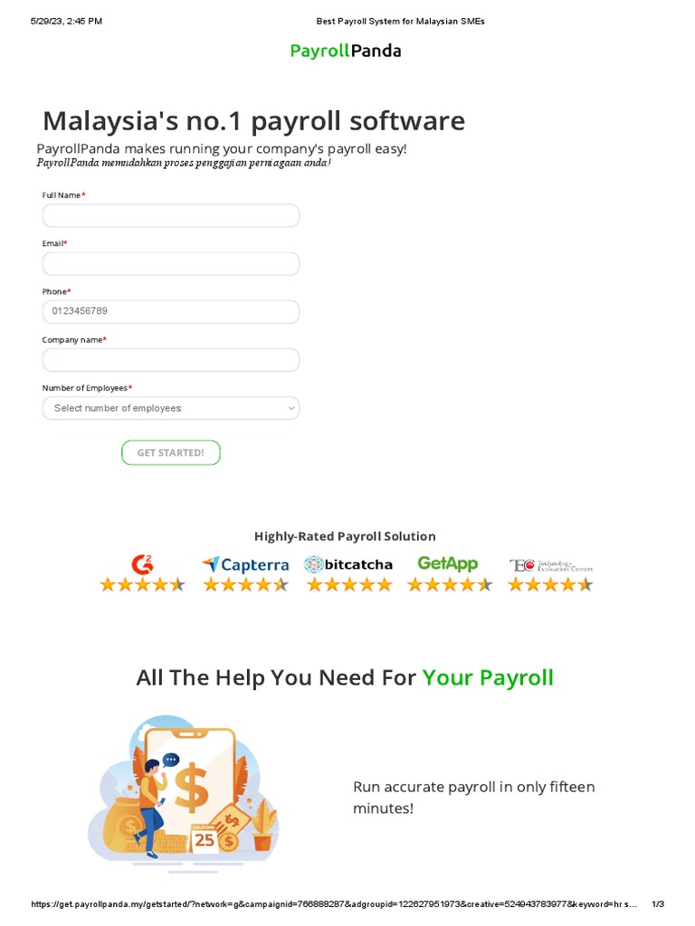Best Payroll System For Malaysian Smes Pdf Payroll Business