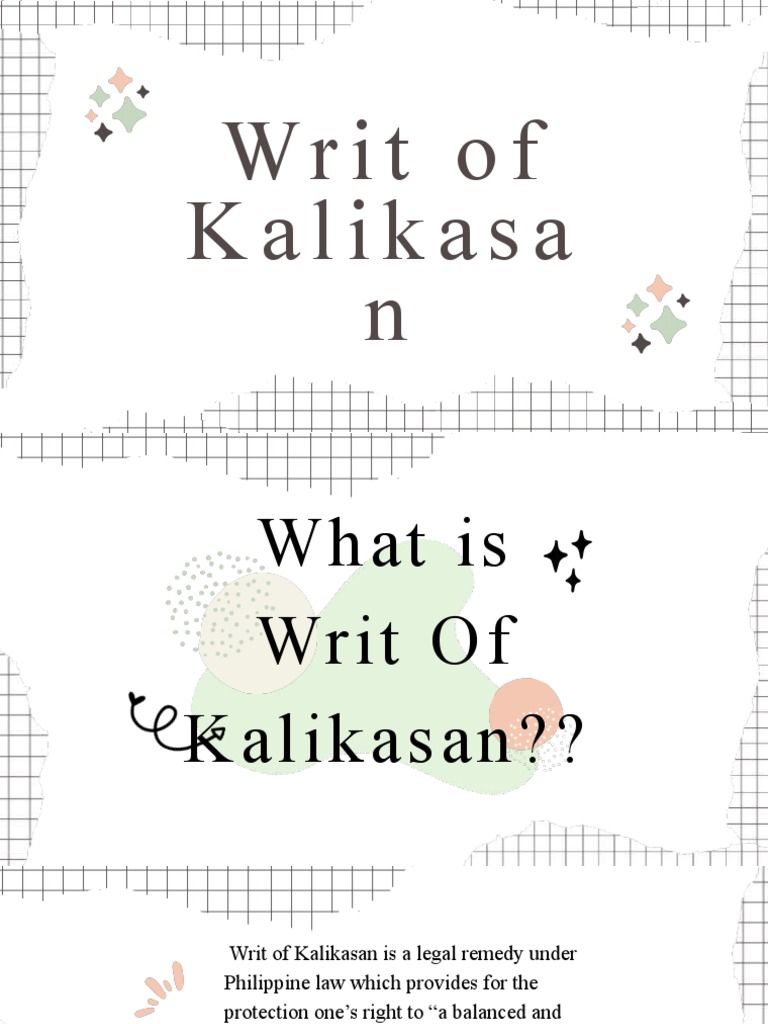 Writ of Kalikasan Download Free PDF Writ Appeal