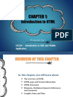 Chap 01b - Intro To HTML