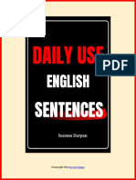 Daily Use English Sentences (English)