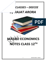 Class 12th Economic Macro Notes