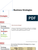 Business Level Strategies