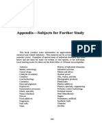 Appendix Subjects For Further Study