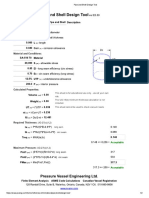 Pipe Shell Design Tool - Pressure Vessel Engineering