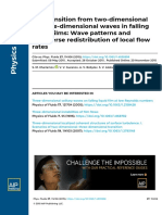 2015 POF The Transition From Two Dimensional To Three Dimensionalwaves in Falling Liquid Films Wave Patterns and Transverseredistribution of Local Flow Rates