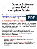 What Does A Software Engineer Do