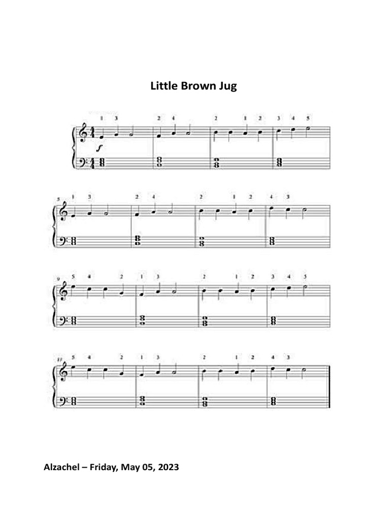 Little Brown Jug PDF