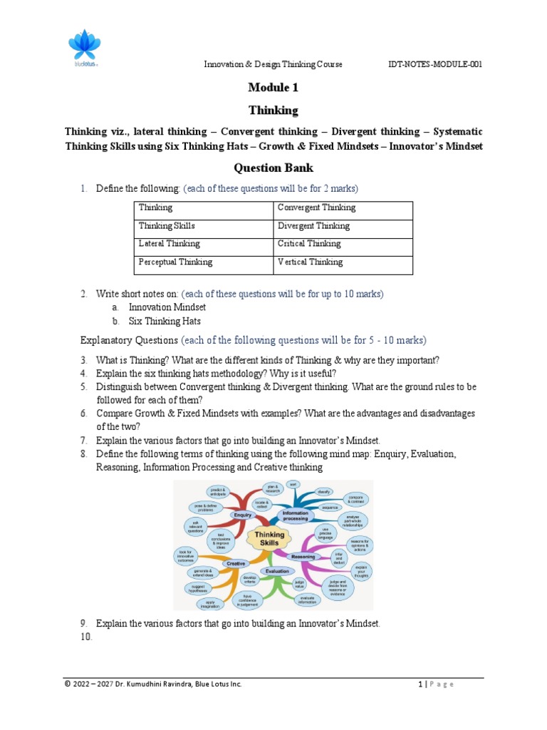 Innovation & Design Thinking Overview | PDF | Thought | Creativity