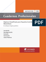 Cuaderno Profesional #130 - Régimen Simplificado para Pequeños Contribuyentes - Monotributo