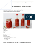 Cum Sa Faci Sos Tabasco Acasa La Tine. Reteta Si Ingrediente