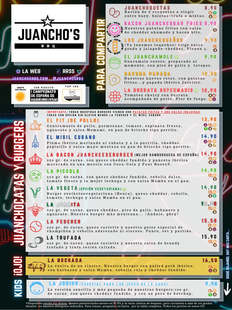 Menú Juanchos BBQ 2023042 Esp Damm PDF