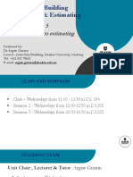 SRE302-T1-2023 Class-Introduction To Estimating