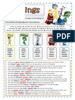 Fiche Inside Out Feelings and Emotions Voc CORRECTION