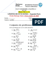 PRACTICA # 2 - Límites de Funciones - Segunda Parte