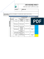 Job Hazard Analysis: Jha No.: Revision No.:A Area