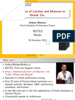 Latches and Mutexes in Oracle 12c