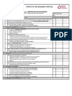 COO Checklist - Revised 2016