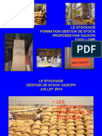 Le Stockage Formation Gestion de Stock Proposee Par Oadcph Togo Lome Juillet 2014