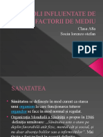 Boli Inluentate de Factorii de Mediu