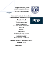 Laboratorio Abierto de Mecánica Laboratorio de Cinemática y Dinámica Práctica No. 5 "Trabajo y Energía"
