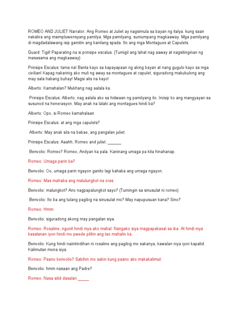 Romeo and Juliet Narrator s (1) PDF