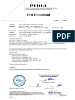 Test Document: Gesellschaft Für Elektrische Hochleistungsprüfungen Member of The Short-Circuit Testing Liaison (STL)