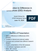 2020 Difference in Difference Analysis