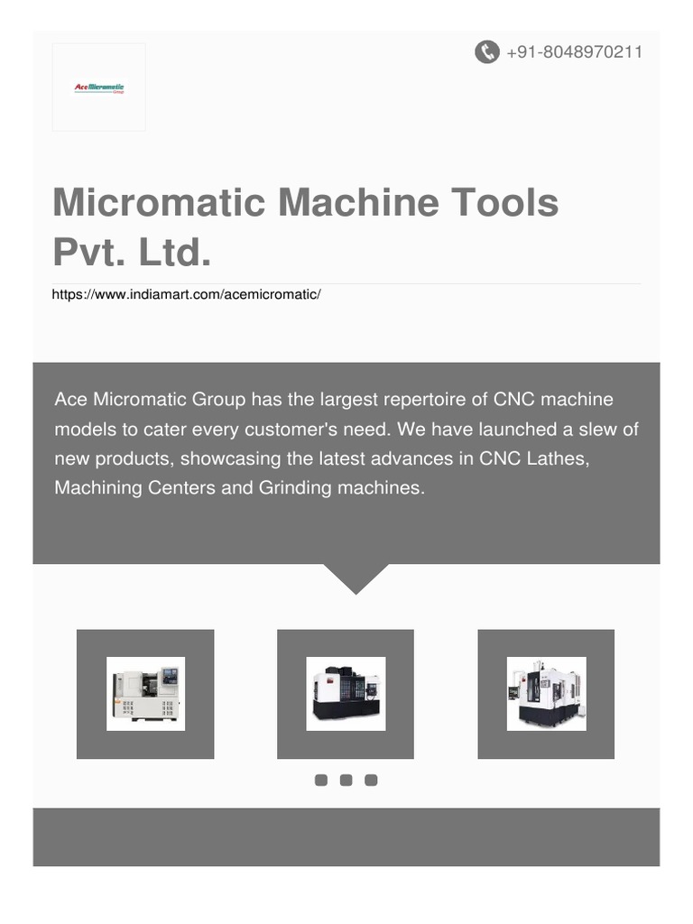 Micromatic machine tools pvt ltd pdf machining numerical control