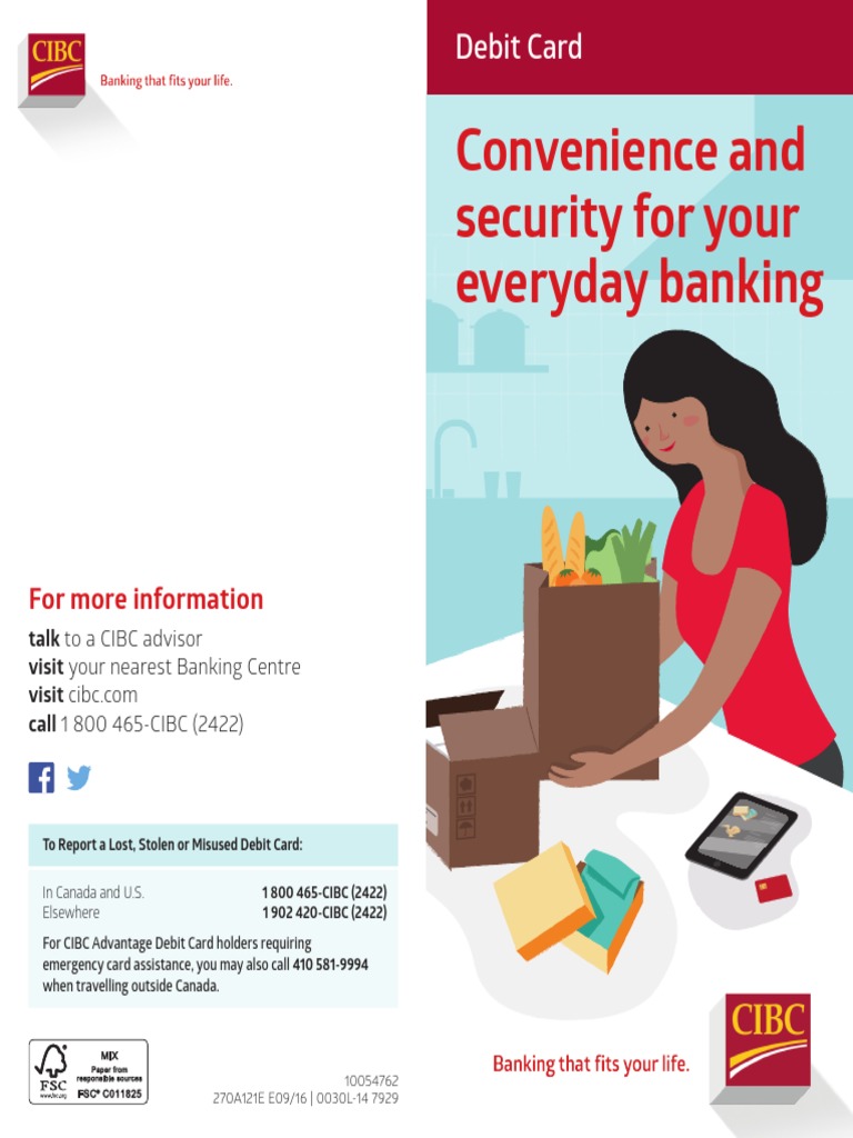 CIBC Debit Card Brochure En PDF Debit Card Credit Card