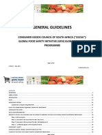 CGCSA GFSI GMP General Guidelines