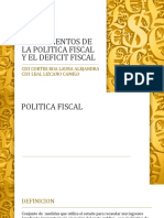 Instrumentos de La Politica Fiscal y El Deficit