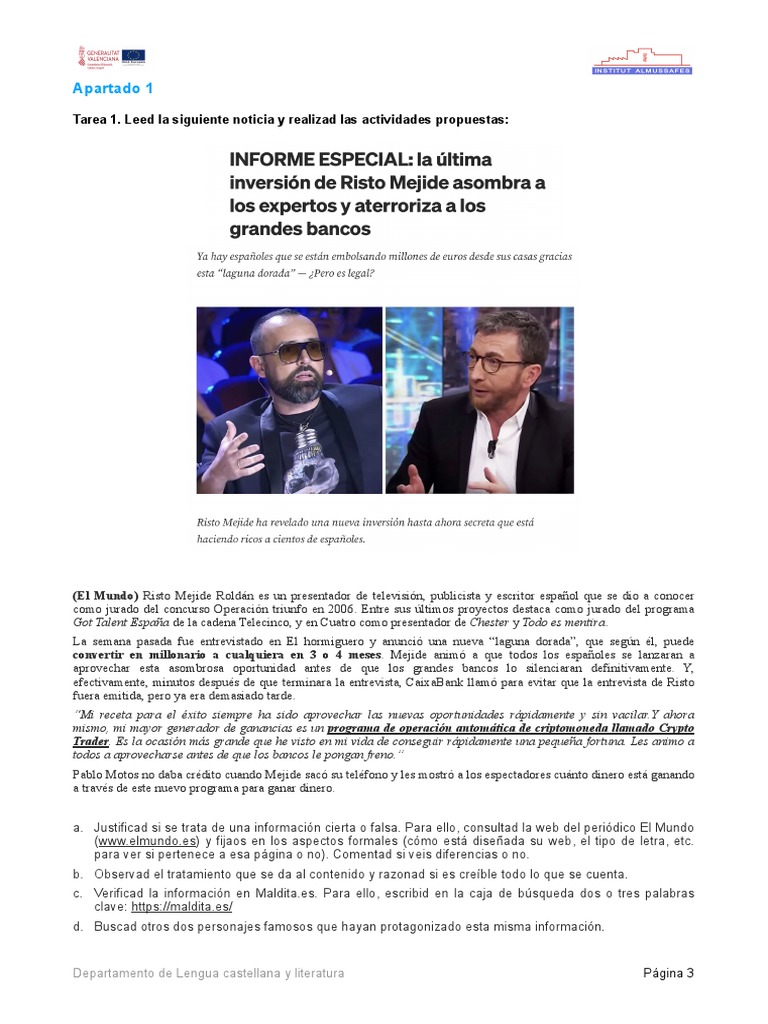 Trabajo Sobre Los Bulos - 3º ESO | PDF