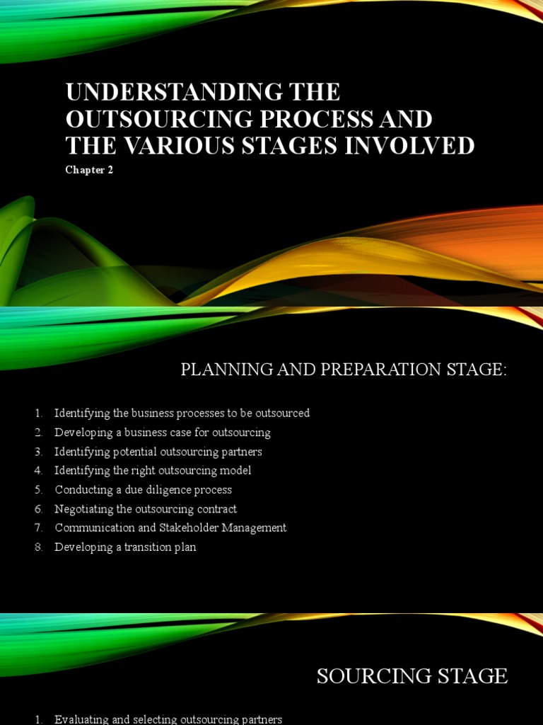 Chapter 2 Understanding The Outsourcing Process and The Various Stages ...