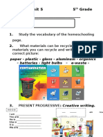 Revision Unit 5. 5th Grade.