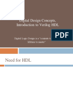 Digital Design Concepts, Introduction To Verilog