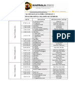 Jadwal Kegiatan Lomba Tingkat 1