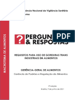 Perguntas e Respostas Sobre Gorduras Trans Industriais - 3a Versão