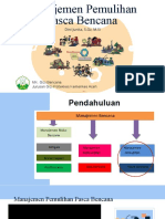 Manajemen Pemulihan Pasca Bencana