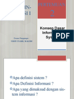 Konsep Dasar Sistem Informasi