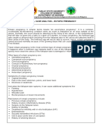 Clinical Case Analysis Ectopic Pregnancy