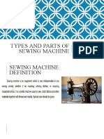 Types and Parts of Sewing Machine