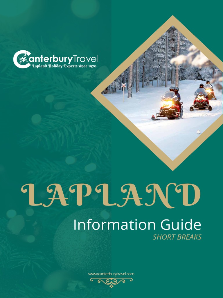Lapland Information Guide ShortBreaks PDF Battery Charger Baggage